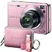 Sony Cyber-shot DSCW120MDG/P 7.2 MP Digital Camera with 4x Optical Zoom with Super Steady Shot (Pink) with LCS-TWE/PI Carrying Case and MSRW-MD1/P Memory Stick Duo Adaptor