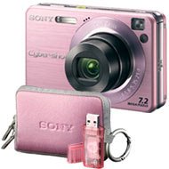 Childrens Toyshop  Photo : Sony Cyber-shot DSCW120MDG/P 7.2 MP Digital Camera with 4x Optical Zoom with Super Steady Shot (Pink) with LCS-TWE/PI Carrying Case and MSRW-MD1/P Memory Stick Duo Adaptor