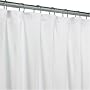 Extra Wide Shower Curtain / Liner - 92" W x 72" L - White Mildew Resistant - for use with Corner Shower Rod 60" x 26"