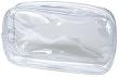 Clear Vinyl Zippered Cosmetic Bag Carry Case Travel Makeup