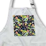 Lee Hiller Designs General Themes - Florida Tourist Print Flamingos Dolphins Sunglasses Alligators - Aprons