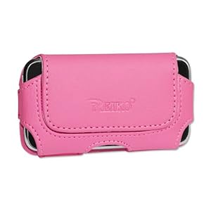Leather Pouch Protective Carrying Cell Phone Case for Apple iPhone 4 16GB 32GB / 3GS - 16GB 32GB 3G - 8GB / Garmin Asus Garminfone / HTC myTouch (2010) T-Mobile HTC Hero / Huawei Ascend Cricket/ LG Optimus T T-Mobile Optimus S Sprint / Motorola Droid 2 (Global) Verizon Milestone XT720 Droid 2 / Nokia E72/ PCD Razzle TXT8030 Pantech Ease Laser AT&T / Samsung Craft SCH-R900 MetroPCS R350 / Sharp FX / Sony Ericsson Aspen - HOT PINK