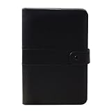 Mod Flip Genuine Leather iRiver eBook Reader Organizer Case (Black/Black)