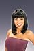 Peggy Cheerleader Wig (Black) Adult Halloween Costume Accessory [Apparel]