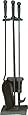 Uniflame T40140BK 4-Piece Fireset, Black