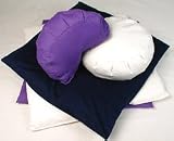 Bean - 241MOC-241CDM - Organic Zabuton Meditation Cushion w/ Cover - Denim - 30 W x 30 L in.