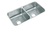 Elkay ELUH3116 Gourmet Lustertone Undermount Sink, Stainless Steel