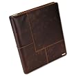 Rolodex 22337 Explorer Leather Organizer Business Card Book 240-Card Cap. 11 x 13 1/2 Brown