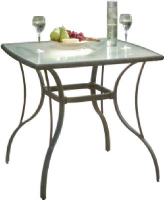 AGIO INTERNATIONAL CO., INC 81-363651-365A8230 36x36 Glass Top Table