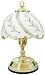 Rural Touch Traditional 40W Touch Lamp Daisy Design in Polished Brass