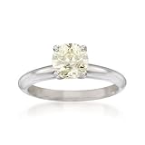 1.25ct Fancy Yellow Diamond Solitaire Engagement Ring In Gold. Size 6
