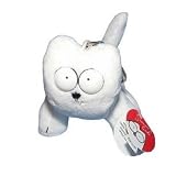 10cm White Simons Cat Keyring
