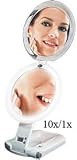 Zadro 10X/1X Ultimate Lighted Make-Up Mirror