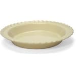 Chantal 9-in. Pure Classic Pie Dish, Clear Vanilla.