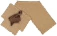 1 X Burlap Natural Table Runner Fringed 13x72"