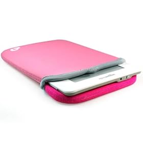 AMAZON KINDLE 2 PINK / MAGENTA Soft NEOPRENE SLEEVE CASE Cover Pouch Carrying Bag