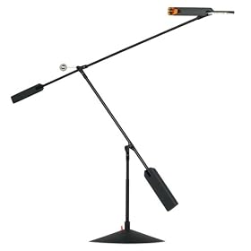 Halley Adjustable LED Black Finish Desk Lamp by Universal Lighting and Decor