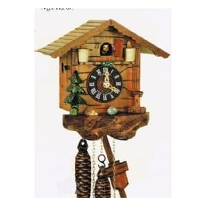 Anton Schneider Chalet Cuckoo Clock with Rain-barrels, Model #33/9