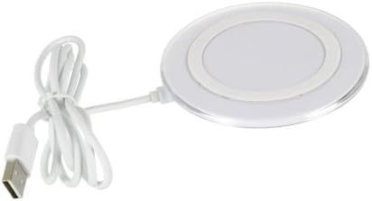 Samsung Galaxy S6 G920 & S6 Edge G925 Wireless USB QI Battery Charger Charging Pad Weight : 87.5g Size : diameter (97mm) x thickness (16.8mm) By Tunz (White)