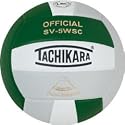 Tachikara Sensi-Tec Volleyball - COLOR: Dark Green/White/Silver