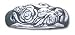 Solid Sterling Silver Rose Ring
