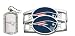 New England Patriots Dog Tag Necklace/Shoe Thingz Charm Set Package