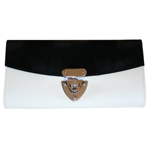 Travel Roll Jewelry Case Clutch Black Velvet Beige Leather Silver Accent by Tech Swiss