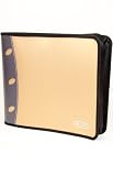 OK CD Wallet 240 cds with D-Ring Bindery - Gold/Black