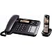 Panasonic KX-TG6461ET DECT Corded and Cordless Phone Set With Answer Machine - Black
