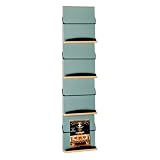 Peter Pepper 4014-X-X and 4025 Four Pocket Magazine and Literature Rack and Pocket Divider Kit