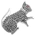 Sterling Silver Brooch - Cat