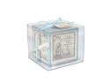 Child to Cherish Christening Block in Blue