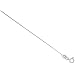Sterling Silver 0.8 mm Very Thin Italian Box Chain Necklace NICKEL FREE, 16 in.