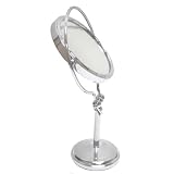 Aquatico Amsterdam Adjustable Tilt Frame 5X Pedestal Chrome Vanity Mirror by Aquatico