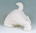 Terrier DIGGING DOG half Statue garden yard art figure decor Westie
