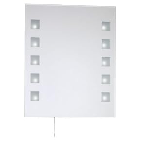 Eglo 86128A Mirror, Chrome, 10-Light Wall Light Fixture by 