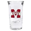 Set of 2 Mississippi State Bulldogs Fluted Shot Glass - NCAA College Athletics