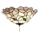 Meyda 91553 Daffodil Bell Tiffany Flush Mount Light Fixture