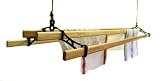 Kitchen & Housewares : DELUXE KITCHEN MAID CEILING MOUNTED CLOTHES AIRER - 1.8 metre, Black