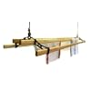 Deluxe kitchen maid ceiling mounted clothes airer - 1.5 metre, blue