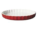 Emile Henry, Red flan dish, 29 cm, Ceradon