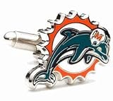 Miami Dolphins Cufflinks - NFL Football Sports Themed Formal Wear