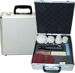 Air Buffing & Polishing Set With Case, Tool, Buffers, Compound
