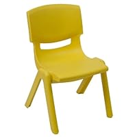 10¬'' Preschool / Kindergarten Yellow Plastic Stack Chair