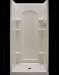 Sterling 72202100-47 Ensemble Curve Shower Back Wall Only, Almond