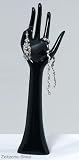 ELEGANTER SCHMUCKHALTER SCHMUCKHAND 34CM SCHWARZ
