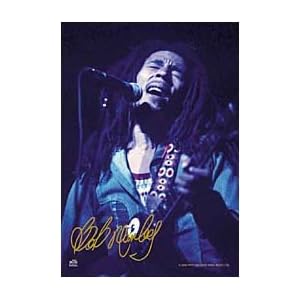 Bob Marley Blue 30X40 Cloth Textile Fabric Poster Flag