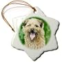 Border Terrier - 3 Inch Snowflake Porcelain Ornament