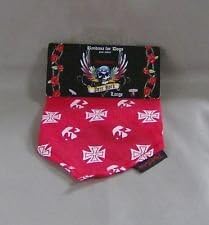 Bret Michaels Pets Rock Bandana for Dogs Small Red