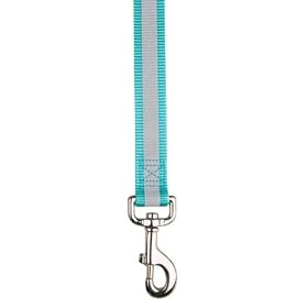 4 FOOT - BLUE -Reflective Stripe Safety Dog Lead